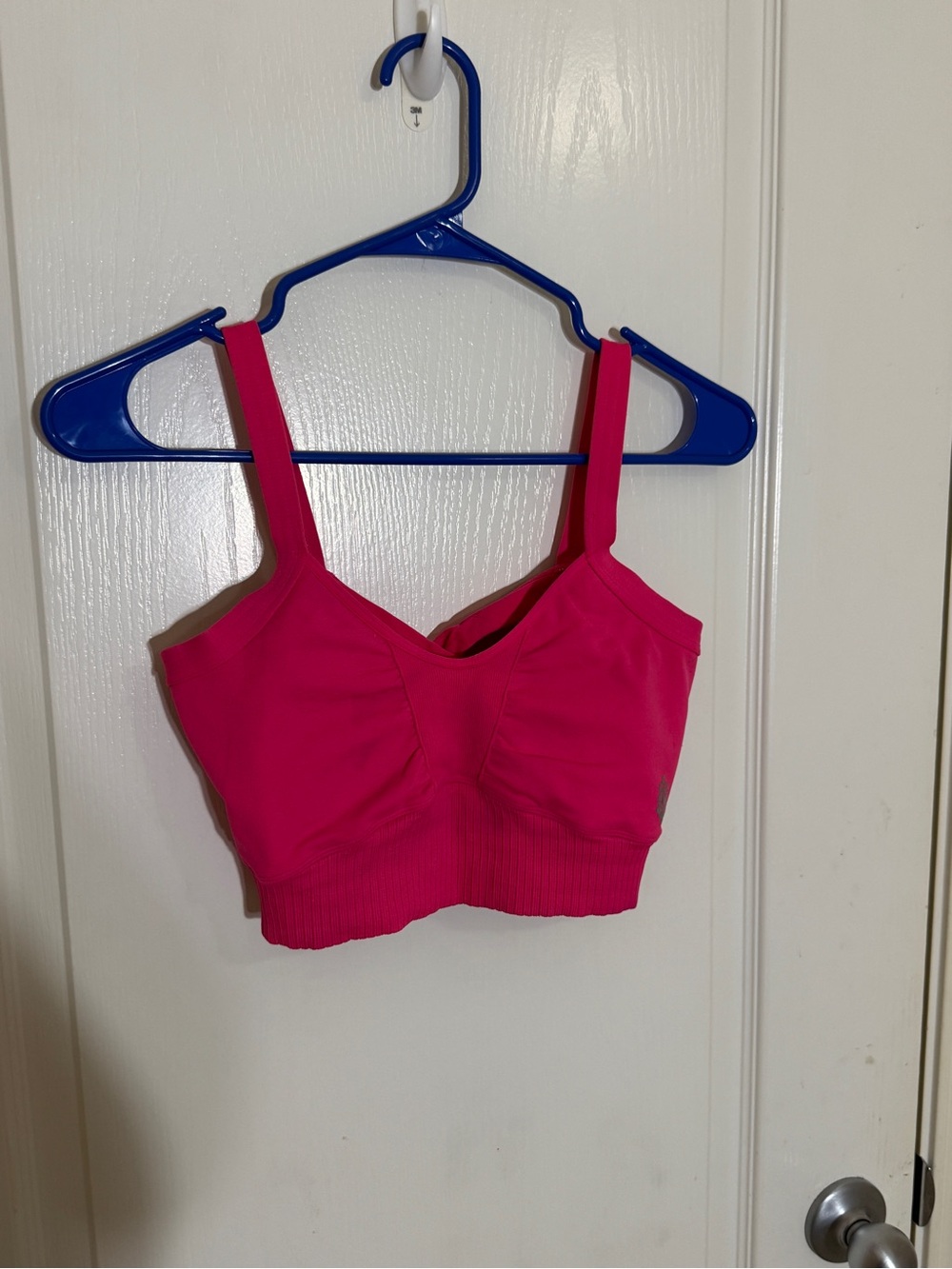 FP Movement Free People Hot Pink Criss Cross Back Sports Bra M/L nwot athletic